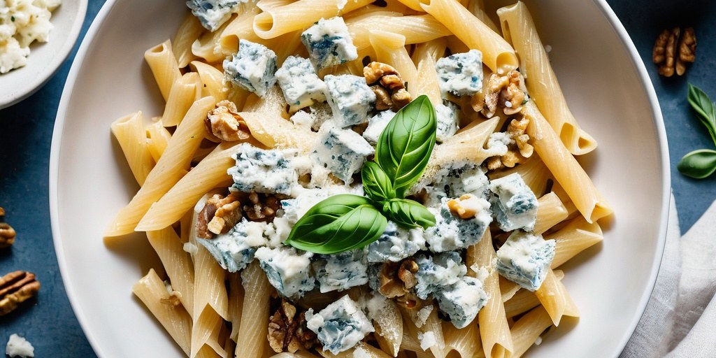 Blue cheese and walnut pasta sauce