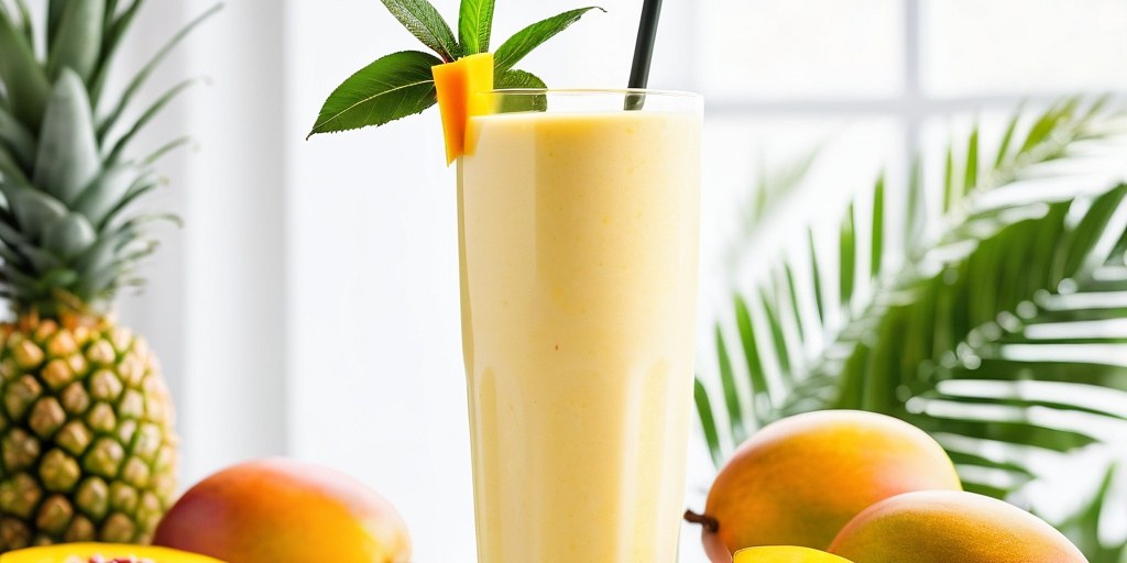 Coconut & mango lassi
