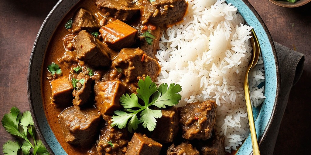 Slow-cooked mutton curry